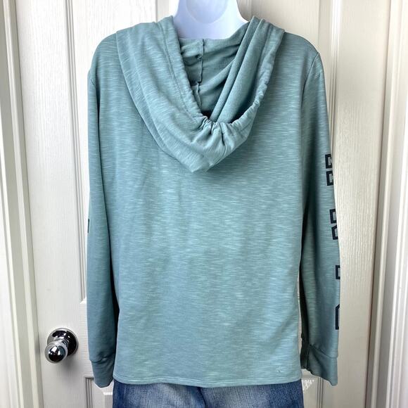 PINK Victoria's Secret 1/4 Zip Hoodie Blue Sz S - Picture 3 of 7